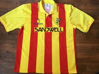 1991 1992  West Bromwich Albion Away Football Shirt Large