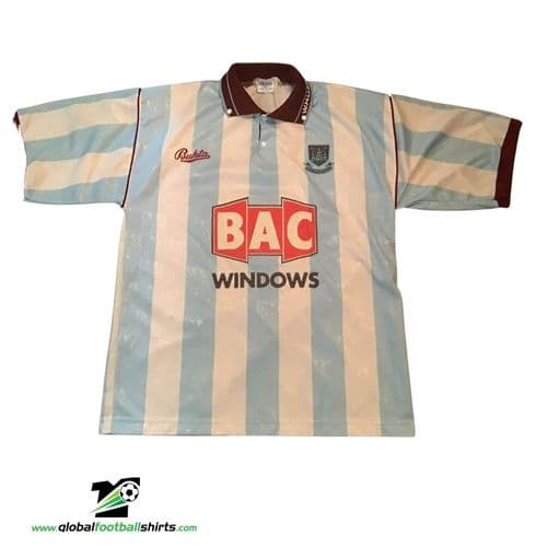1991 1992 West Ham United Away Football Shirt Large