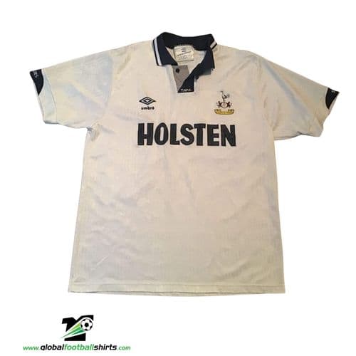 1991 1993 Tottenham Hotspur Home Football Shirt Medium