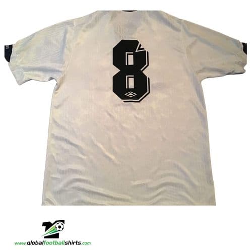 1991 1993 Tottenham No 8 Home Football Shirt Large