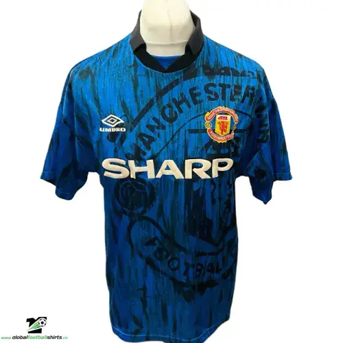 1992 1993 Manchester United Away Football Shirt Medium