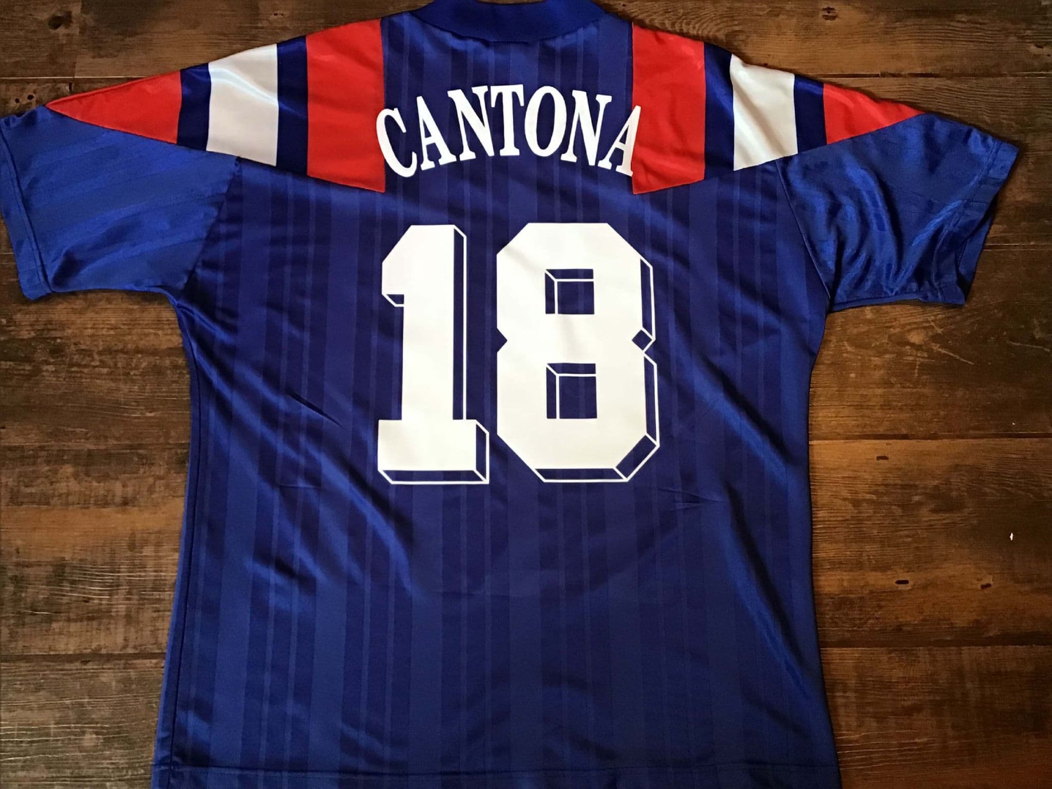 Maillot France Cantona' Autographié No Match Worn Shirt Jersey Camiseta COA