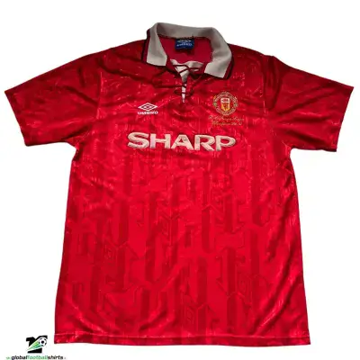 1992 1994 Manchester United Champions Football Shirt XL Large