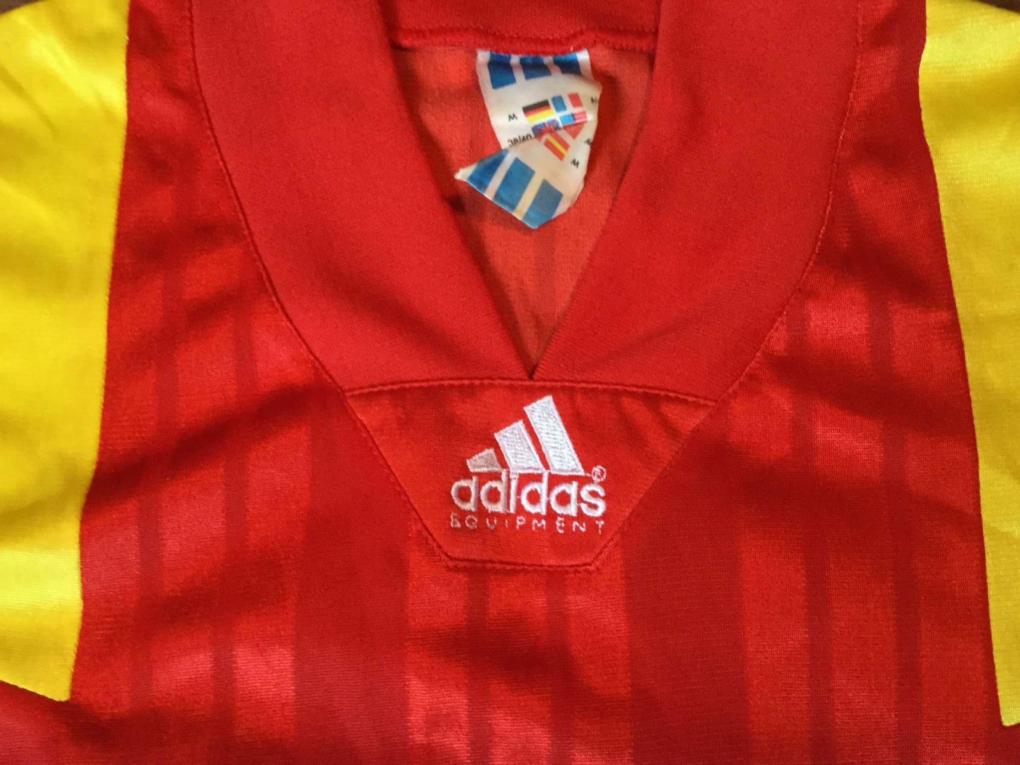 ウェア Spain 1992 93 94 1992-1993 Spain Soccer Football Jersey Shirt Home Adidas