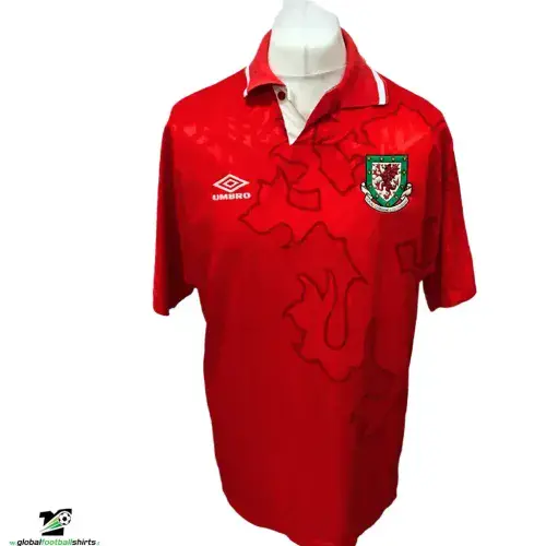 1992 1994 Wales Home Football Shirt Large