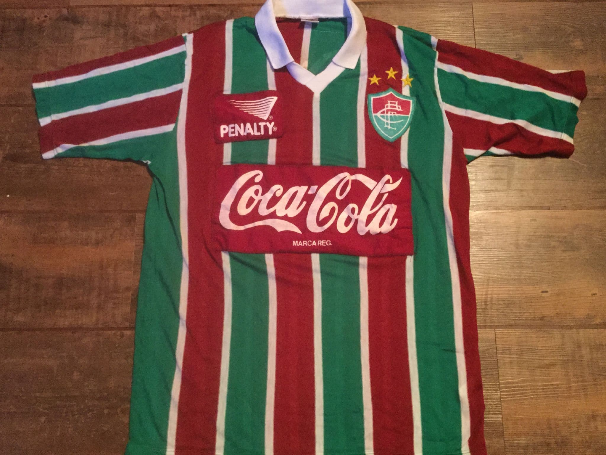 Fluminense 1992 ユニフォーム penalty ゲームシャツ 1992-93 Fluminense Home Jersey #10 Football Soccer Shirt