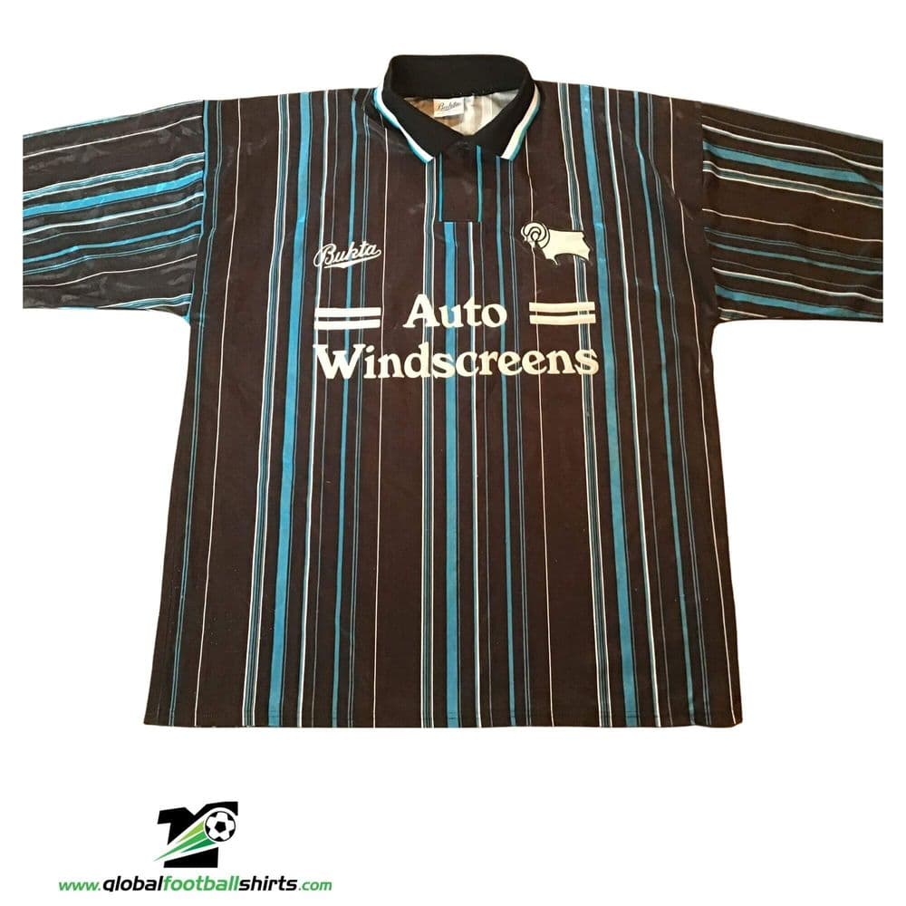 1993 1994 Derby County Away Football Shirt Large