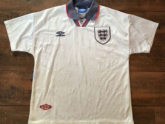 Classic Football Shirts | 1993 England Old Vintage Jerseys