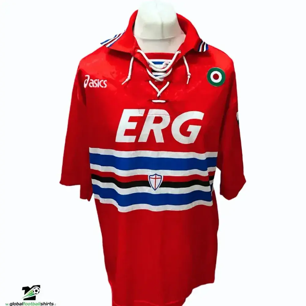 Sampdoria サンプドリア1994-1995 Awayサッカーユニフォー厶 1994 1995 Sampdoria Classic Football Shirts Vintage Old Jerseys