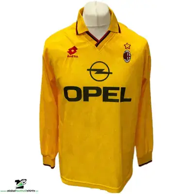 1994 1996 AC Milan L/s Third Football Shirt Medium