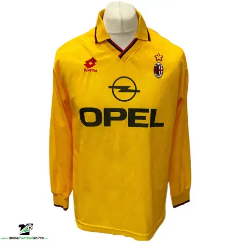 1994 1996 AC Milan L/s Third Football Shirt Medium