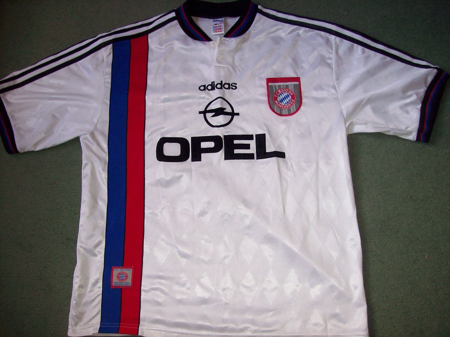1995 1996 Bayern Munich Adults XL Top Away Football Shirt Trikot