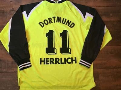 1995 1996 Borussia Dortmund Herrlich L/s Football Shirt XL