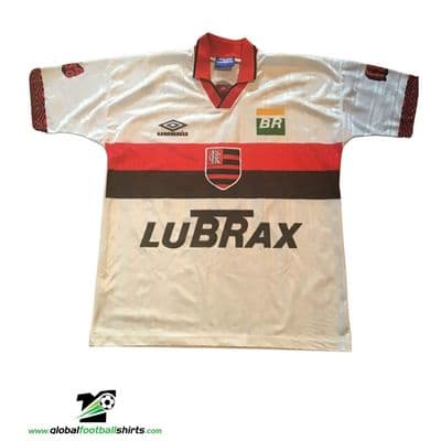 1995 1996 Flamengo Centenary  Away Football Shirt Large