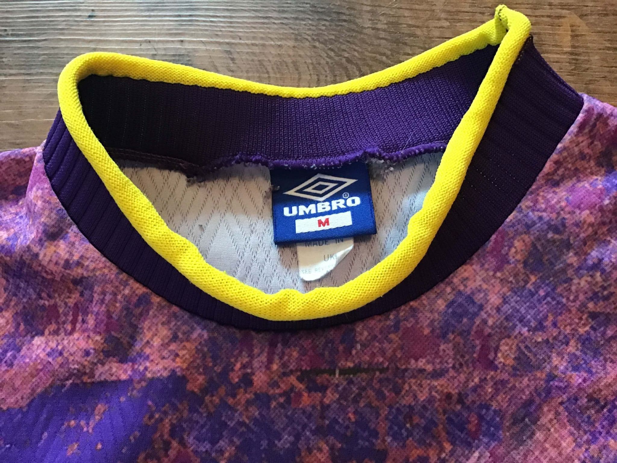 Maillot De Gardien De But Umbro Vintage XXL 1995-1996 - Occasion, Modèle CC95
