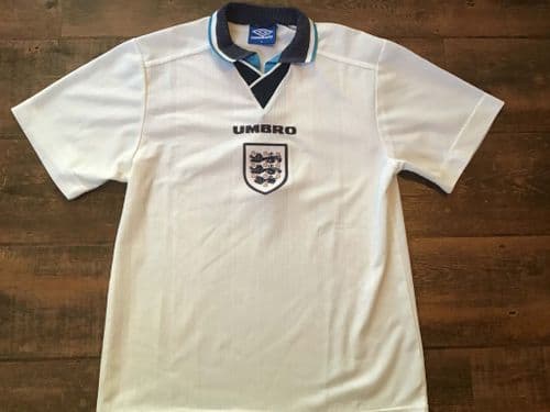1995 1997 England Home Football Shirt Medium