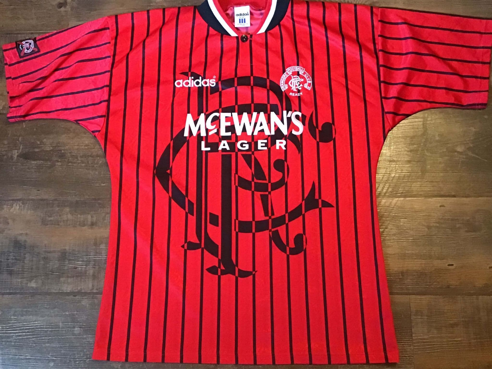 Rangers 1994 95 Rangers 1995 Away Shirt 1994-95 Glasgow Rangers