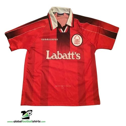 1996 1997 Nottingham Forest Home Football Shirt Medium