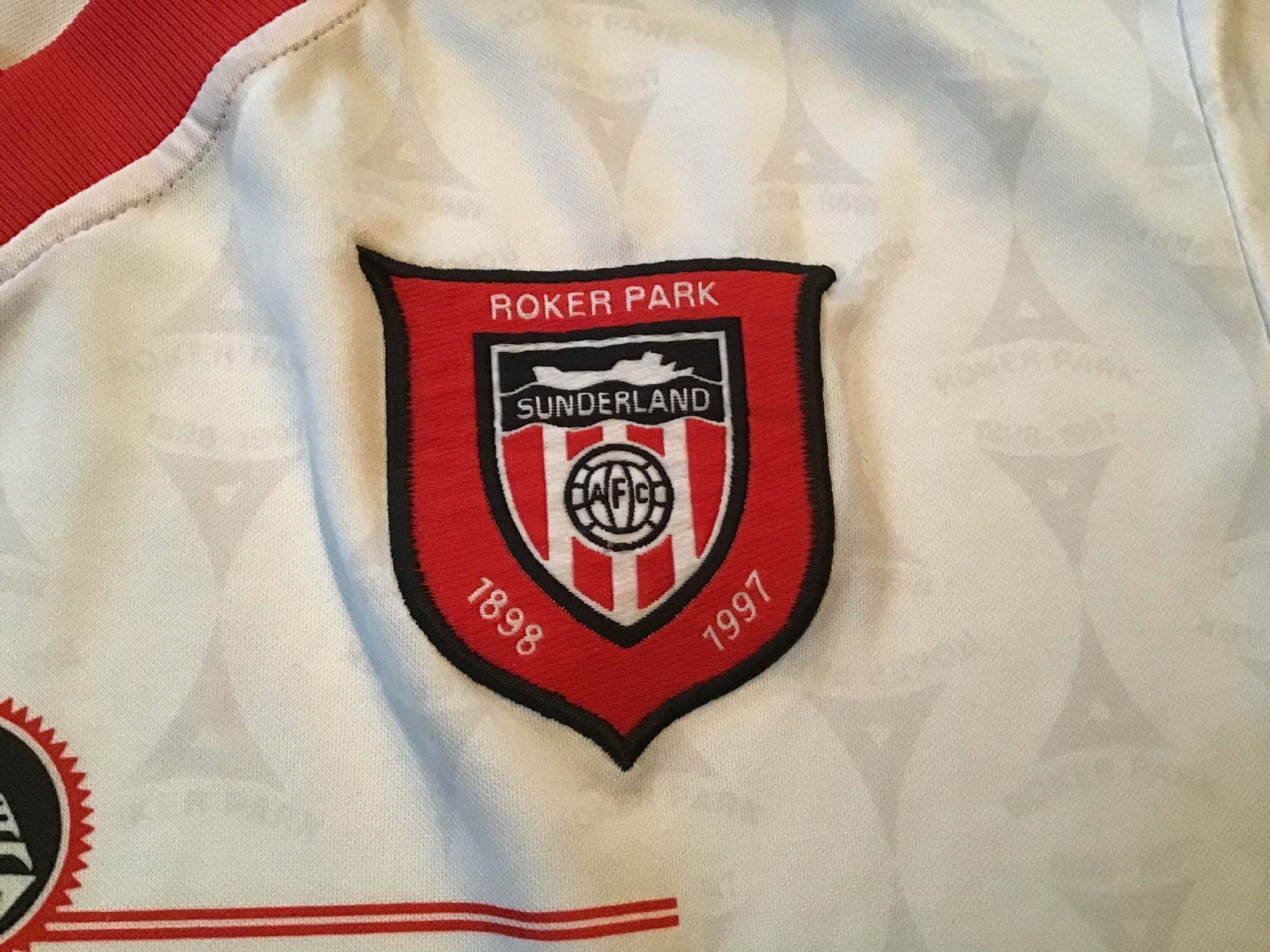 Maillot De Football Sunderland 1996/1997 Vintage Taille XL - Extérieur, Blanc, Occasion Très Bon état