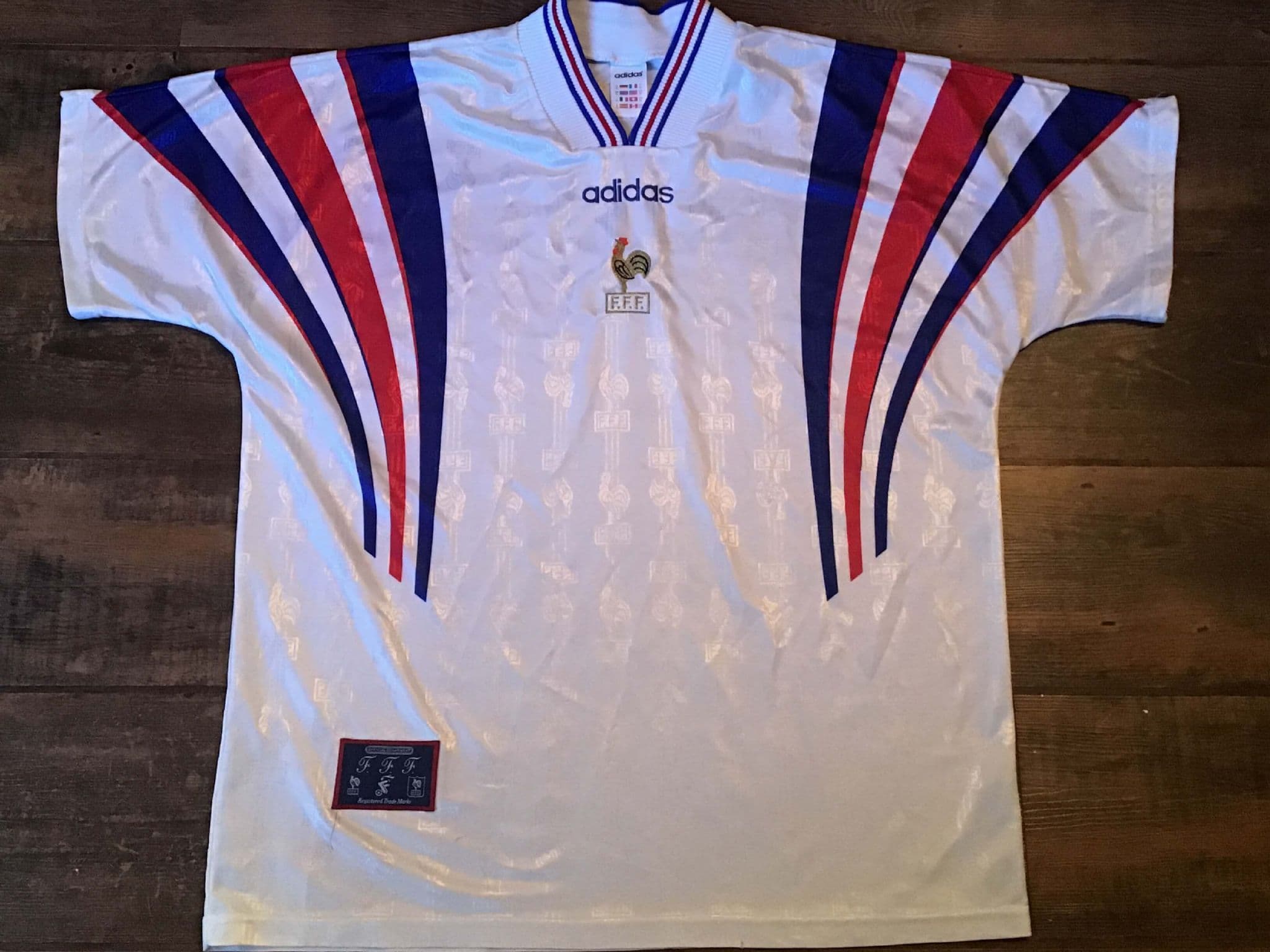 Classic Football Shirts 1996 France Vintage Old Jerseys