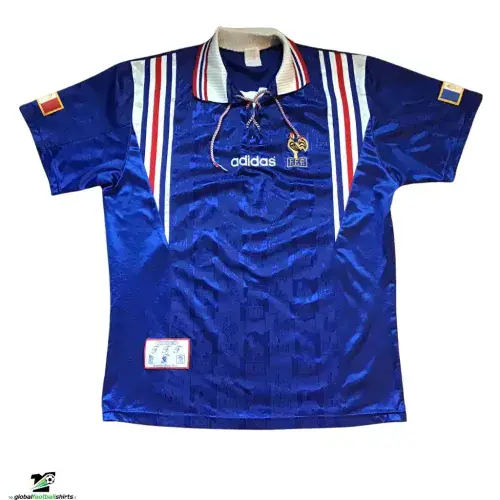 1996 1998 France Home Football Shirt Medium