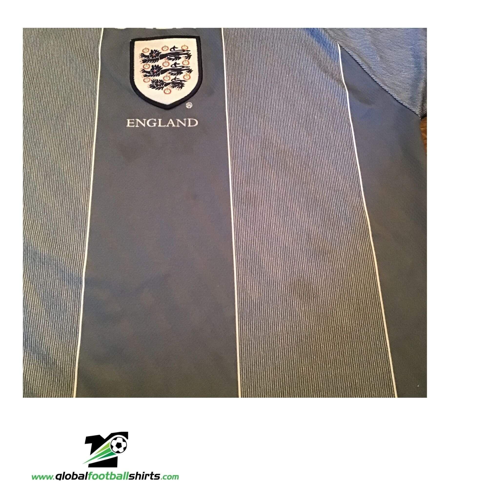 Maillot Angleterre Extérieur 1996 Umbro - Taille Large - Gris Vintage