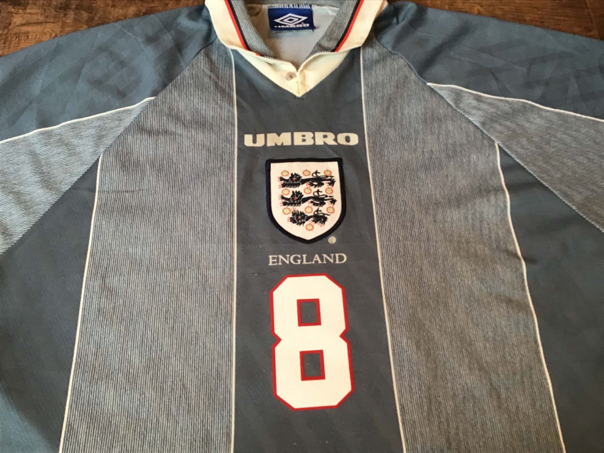 Gascoigne Classic Umbro England Shirt Classic Football Shirts 1996