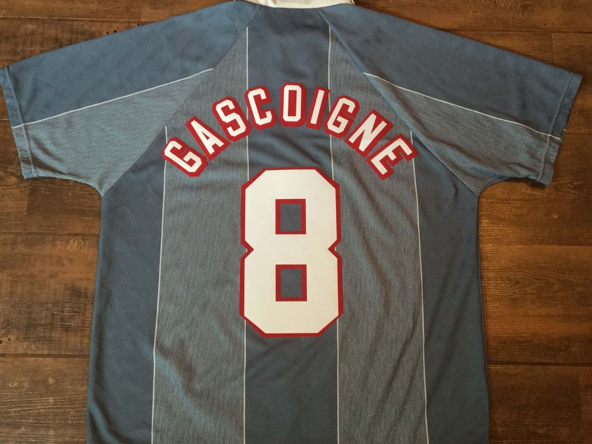 1996 England Gascoigne Away Football Shirt Adults XL