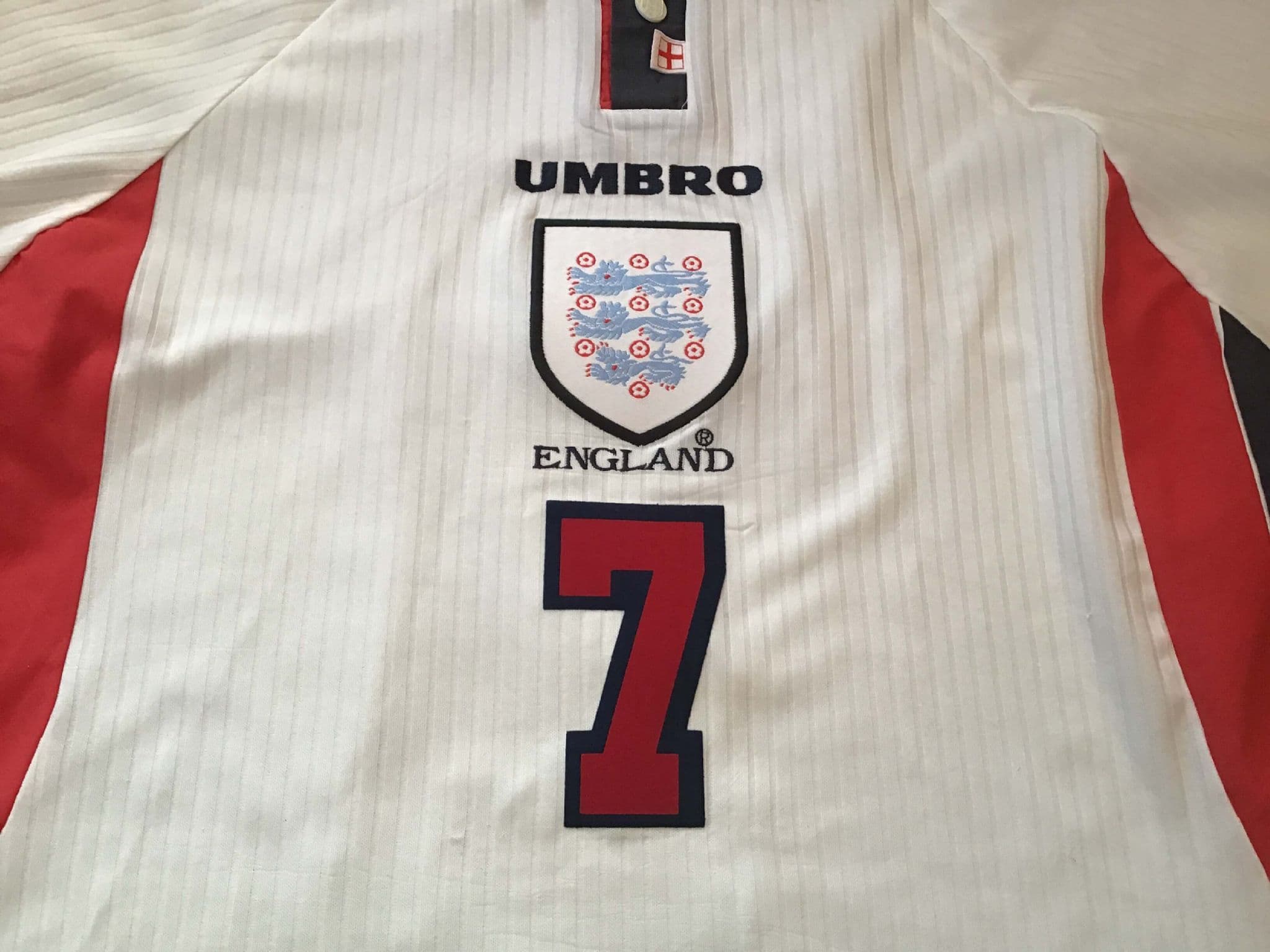 Maillot De Football Angleterre Vintage 1997-1998 - Umbro - Taille L - Occasion