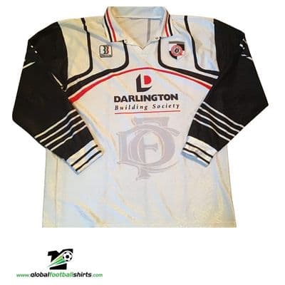 1998 1999  Darlington L/s Home Football Shirt XL