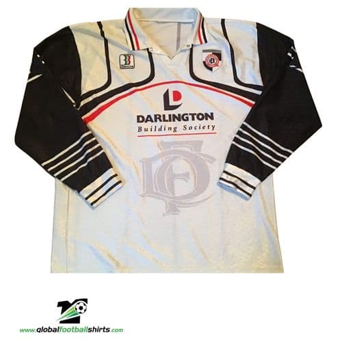 1998 1999 Darlington L/s Home Football Shirt XL