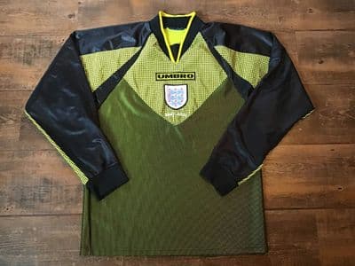 1998 1999 England Goalkeeper GK Football Shirt Medium