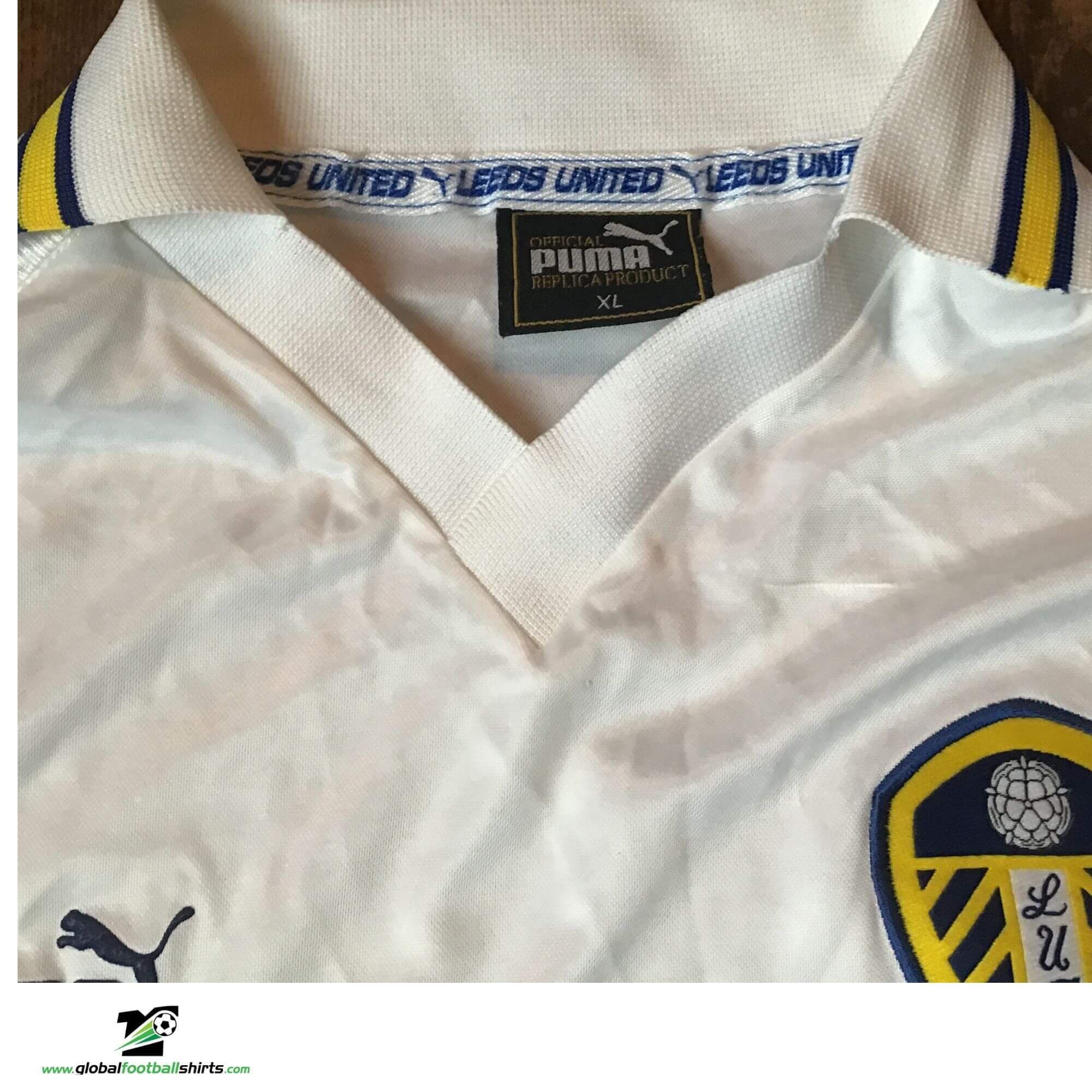 Maillot Rétro Leeds United 2000-2002 - DRAW SCORE - Blanc - Taille XL - Neuf