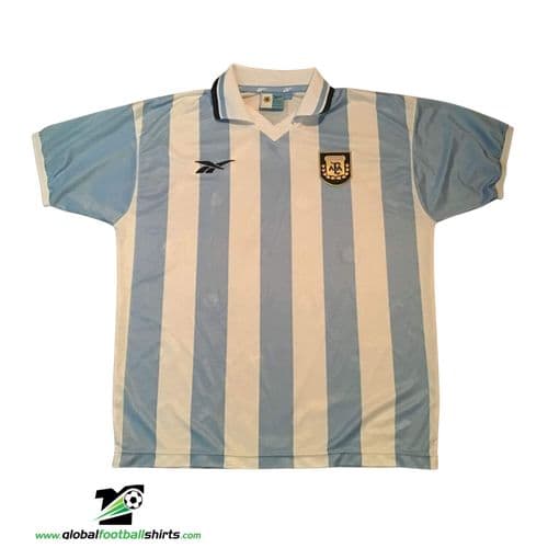 1999 2000 Argentina Home Football Shirt Large