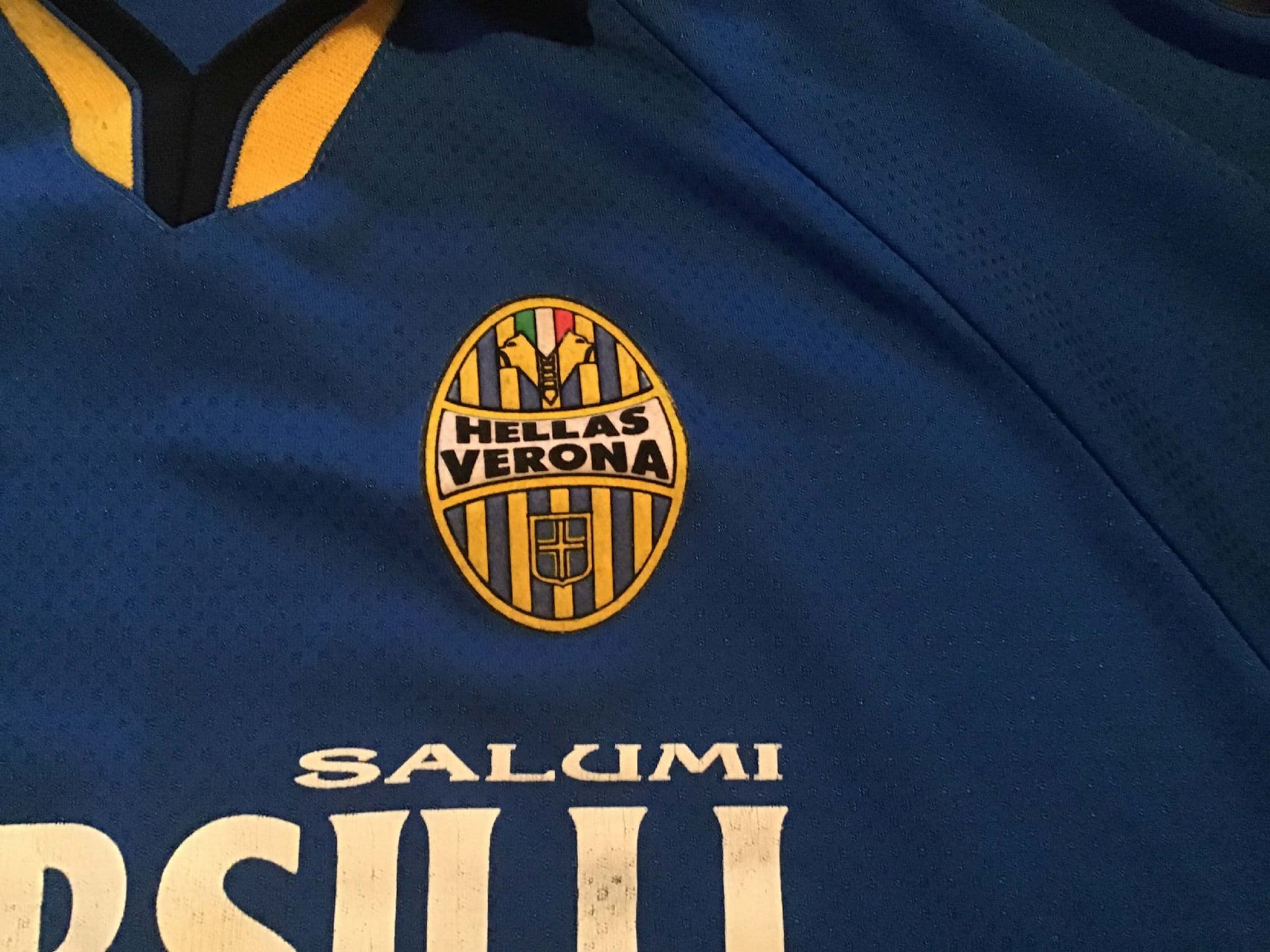 CAMISETA MAGLIA SHIRT HELLAS VERONA Adidas Match Worn Nº 2 Size L/XL Year 1989 EUR 575,95 - ES