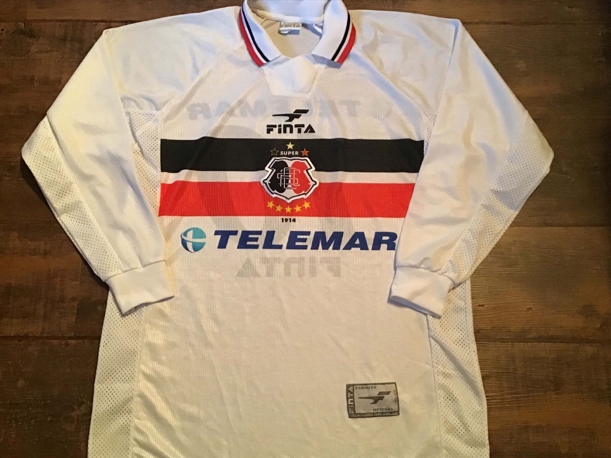 Maillot Santa Cruz Brasil Vintage Jersey Soccer Penalty 70'S