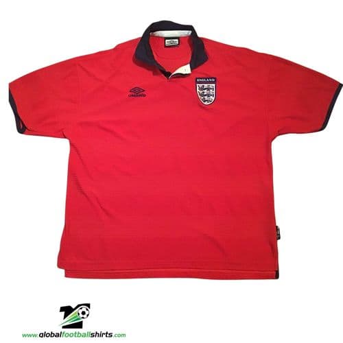 1999 2001 England Away Football Shirt 2XL