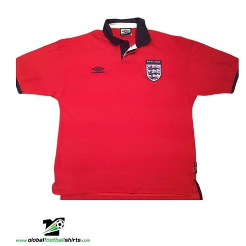1999 2001 England Away Football Shirt Medium