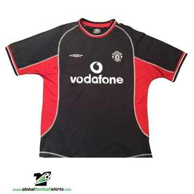 2000 2001 Manchester United Away Football Shirt Medium