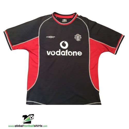2000 2001 Manchester United Away Football Shirt Medium