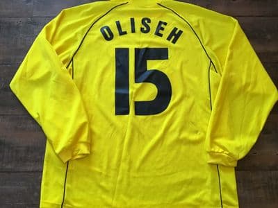 2001 2002 Borussia Dortmund Oliseh Match Worn UEFA Cup  Football Shirt