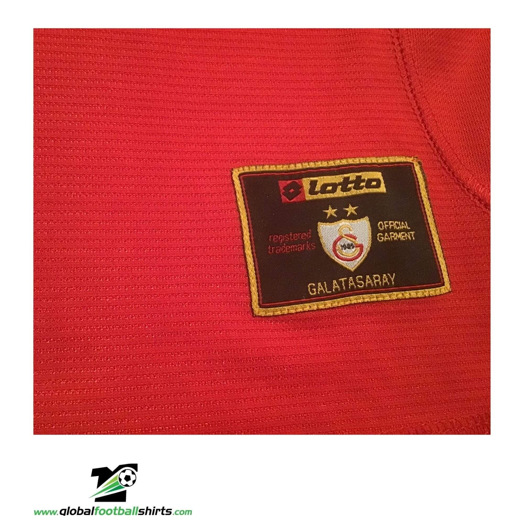 Maillot Galatasaray 2001-2002 Troisième Jaune Lotto - Taille XL, Vintage