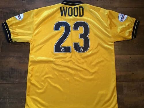 2001 2002 York City Wood Match Worn Away Football Shirt Large