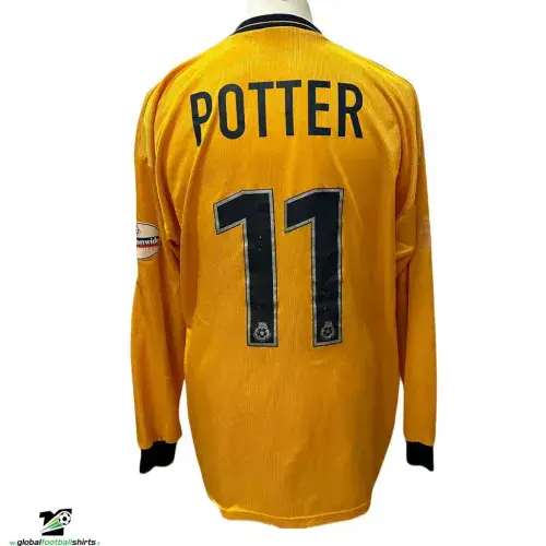 2001 2003 York City Potter Match worn Away Football Shirt