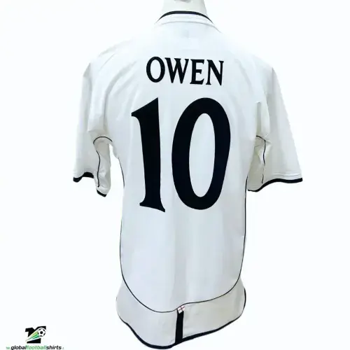 2001 England Owen v Germany 1-5 Football Shirt Medium