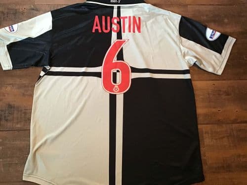 2002 2003 Bristol Rovers Austin Player Issue Away Football Shirt