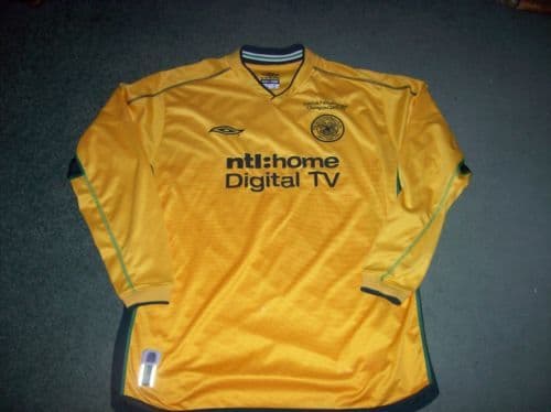 2002 2003 Glasgow Celtic L/s Away Champions Adults Large Football