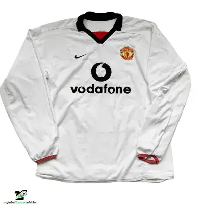 2002 2003 Manchester United L/s Away Football Shirt Medium
