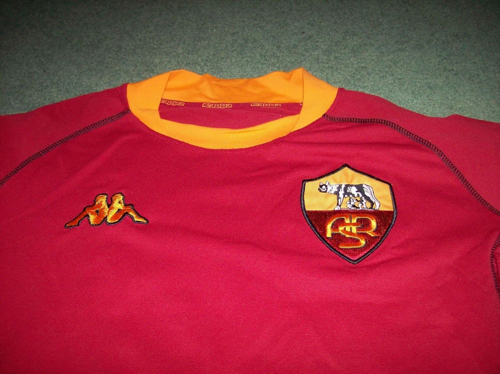 Maillot AS Roma 2002-2003 Domicile - Kappa - Vintage - Taille XXL