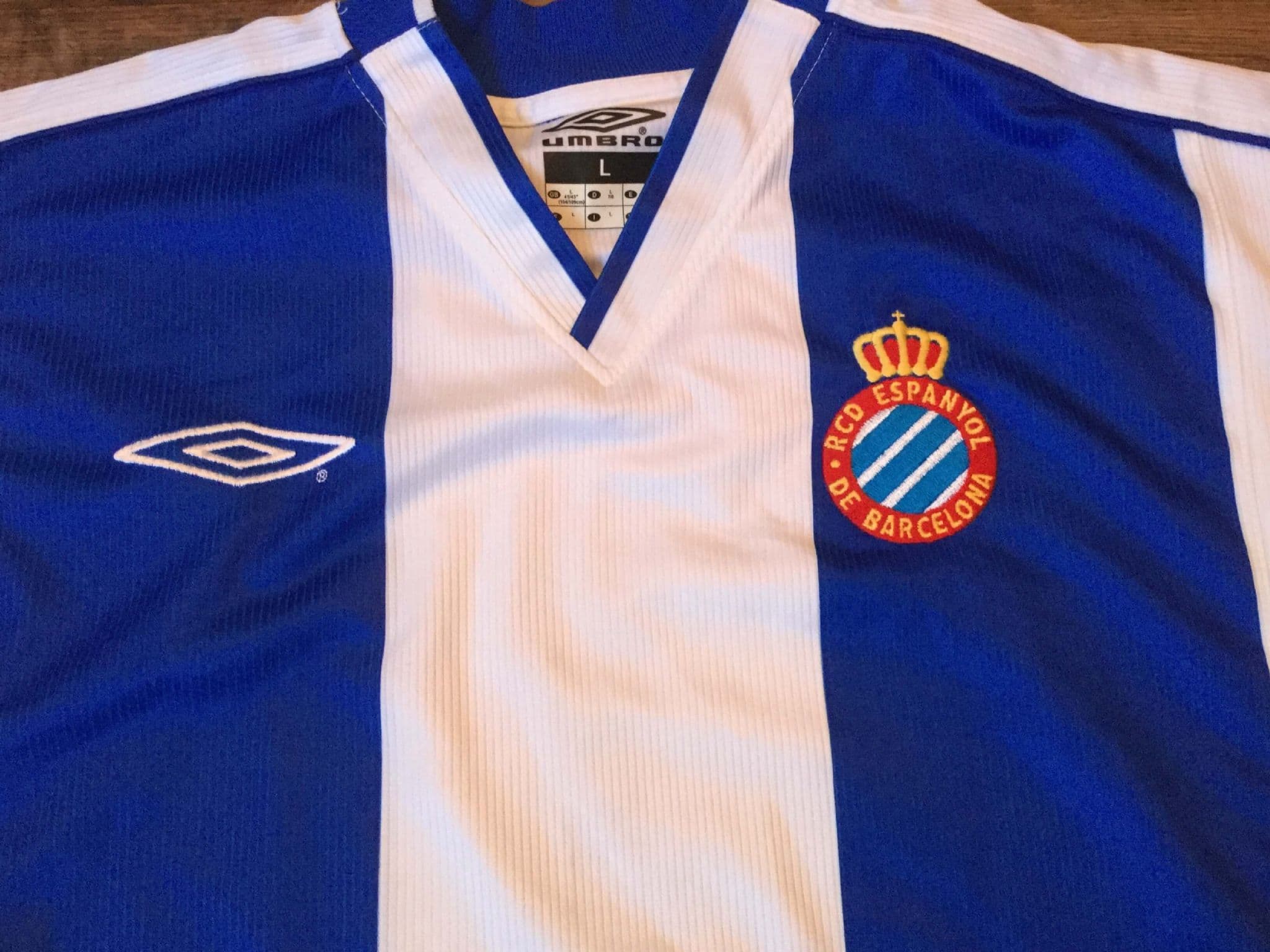 Rare Original RCD Espanyol 2002/2003/2004 Home Football Shirt